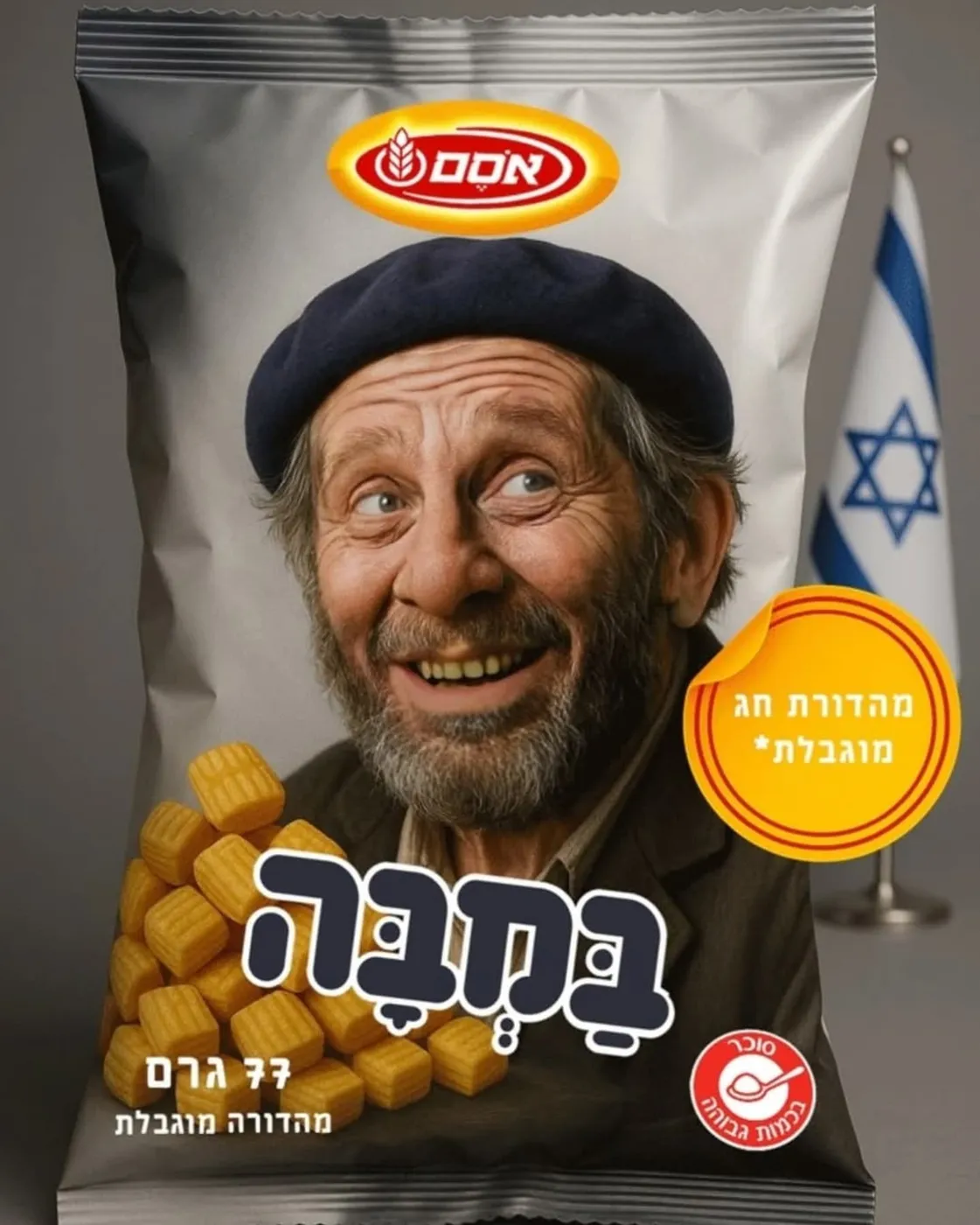 אריזת במבה מהדורת חג עצמאות 77 — גרסה נוספת